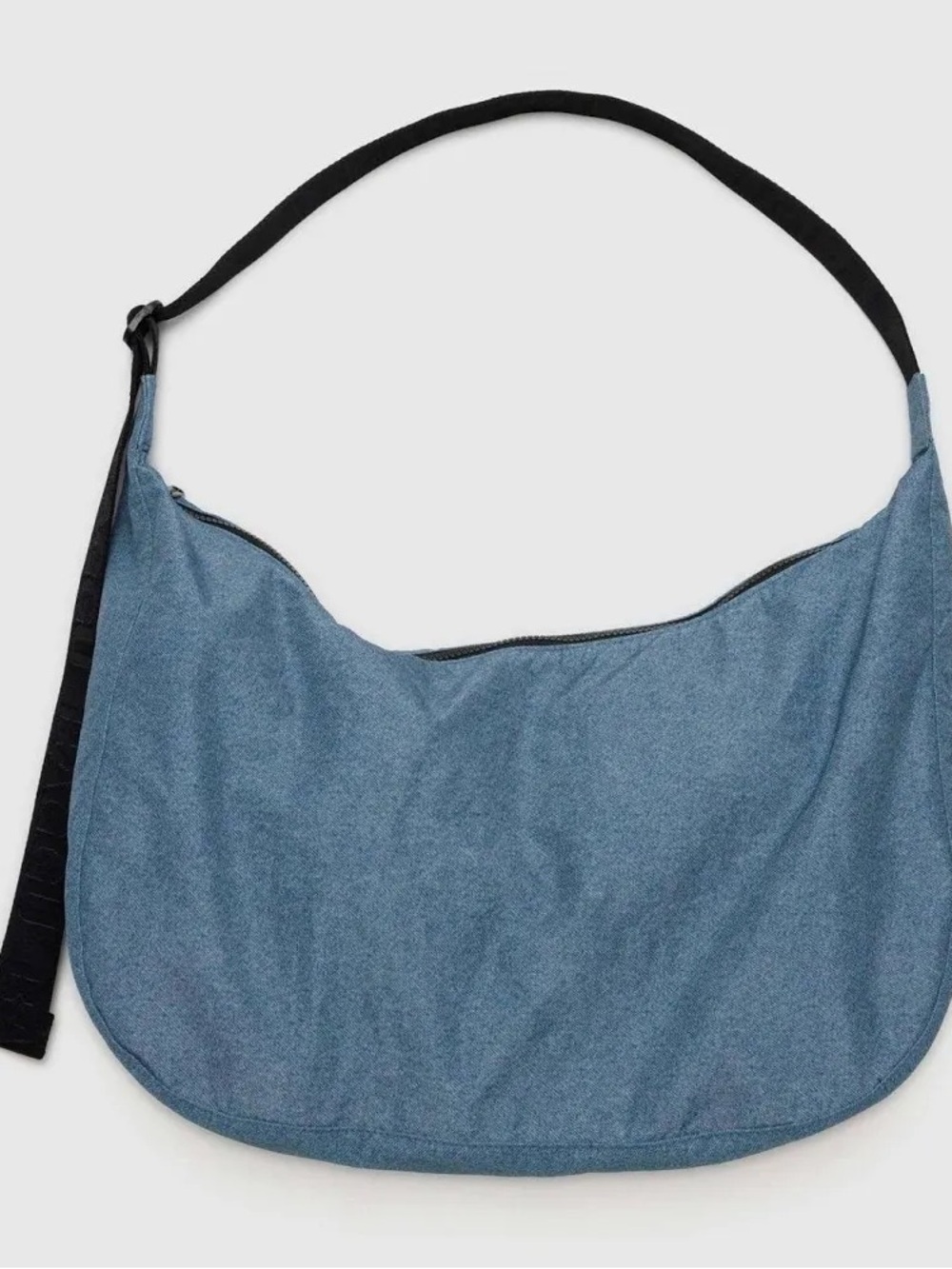 Baggu Large Nylon Crescent Bag in Digital Denim